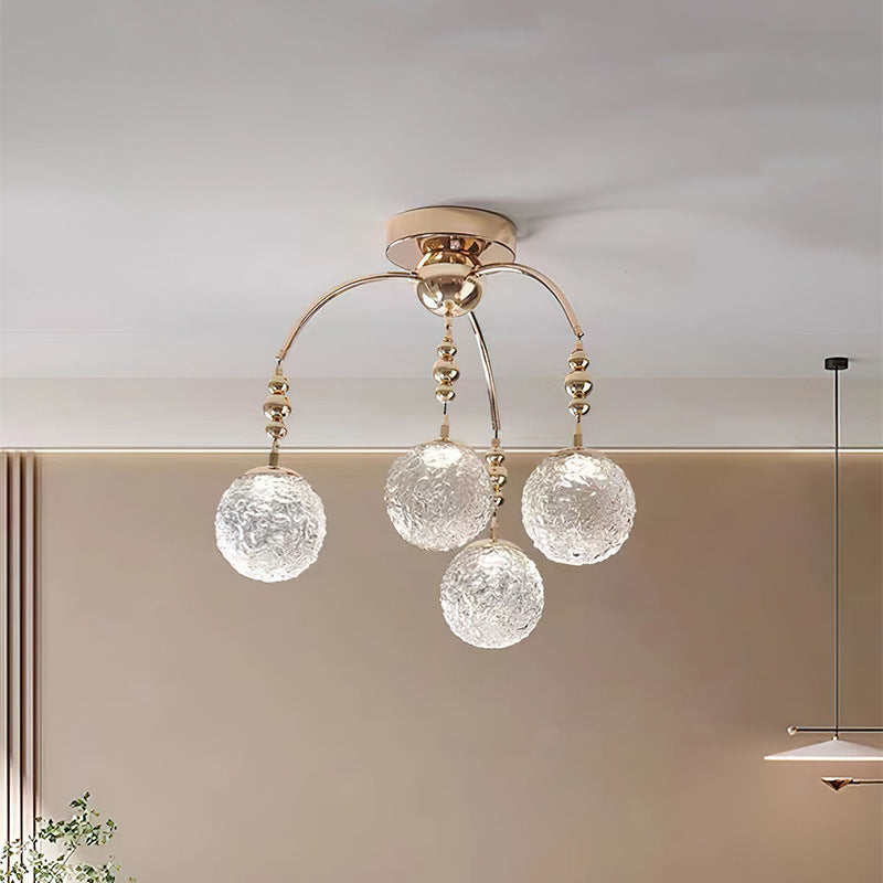 Valentina Nordic Minimalist LED Chandelier Glass Bedroom/Living Room - Letslighting