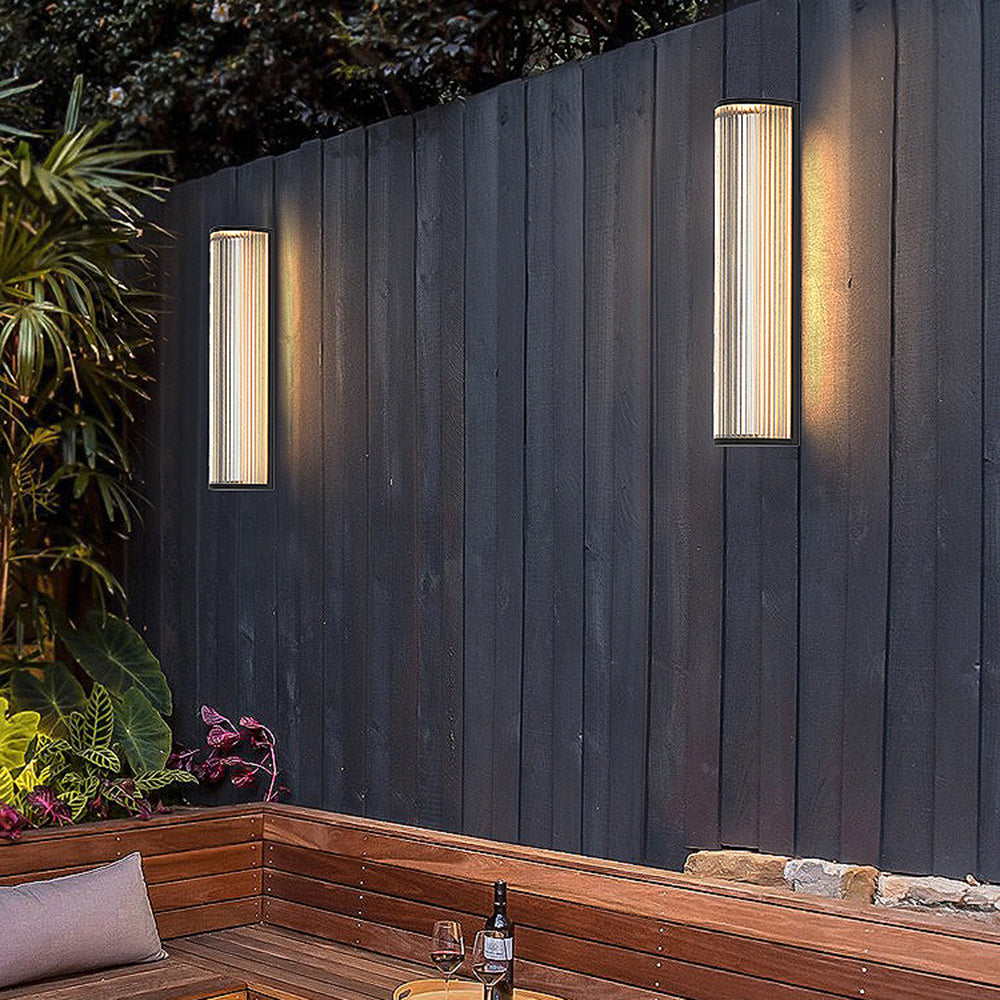 Orr Modern Semi-Cylindrical Outdoor Metal Wall Lamp