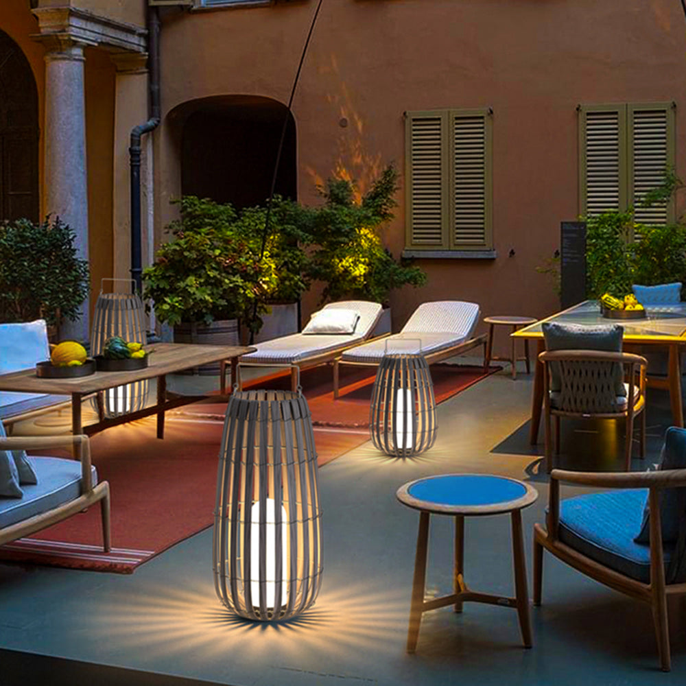 Ritta Retro Lantern Solar Rechargeable Outdoor Floor Lamp
