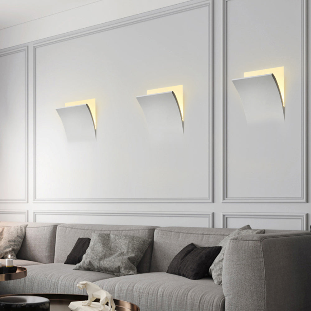Aria Modern Recessed Metal Plaster LED Wall Lamp - Letslighting