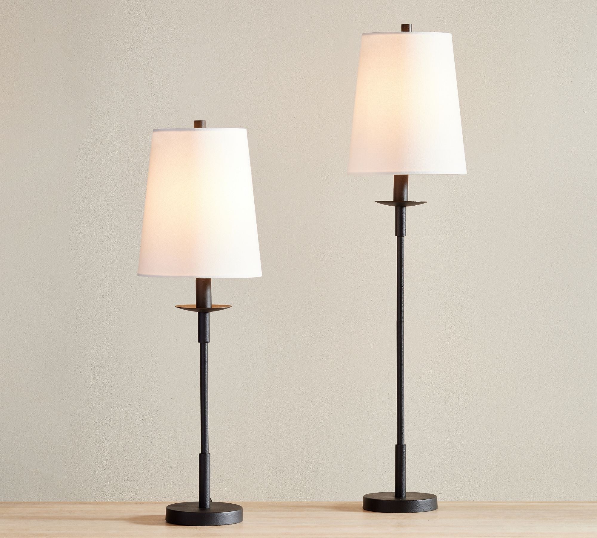Lodge Modern Iron Linen Table Lamp Bedroom