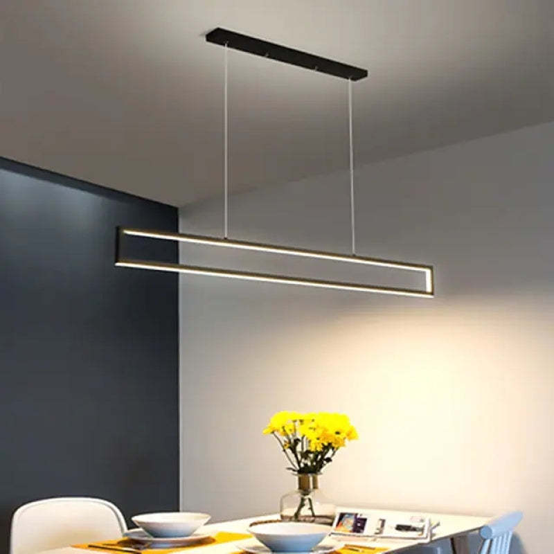 Arisha Modern Vertical Rectangular Pendant Light - Letslighting