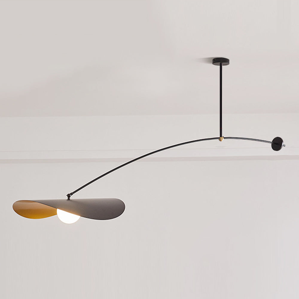 Arisha Minimalist LED Leaf Shaped Metal Pendant Light - Letslighting