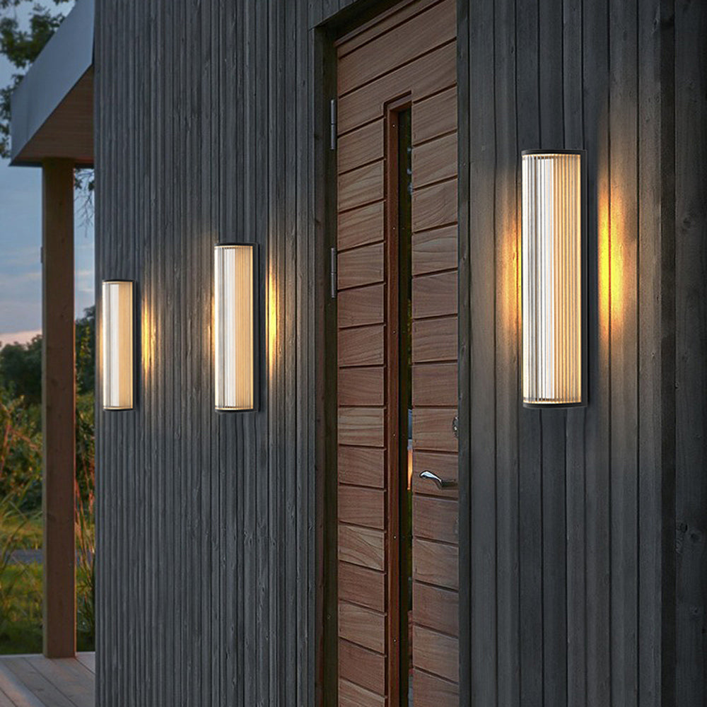 Orr Modern Semi-Cylindrical Outdoor Metal Wall Lamp