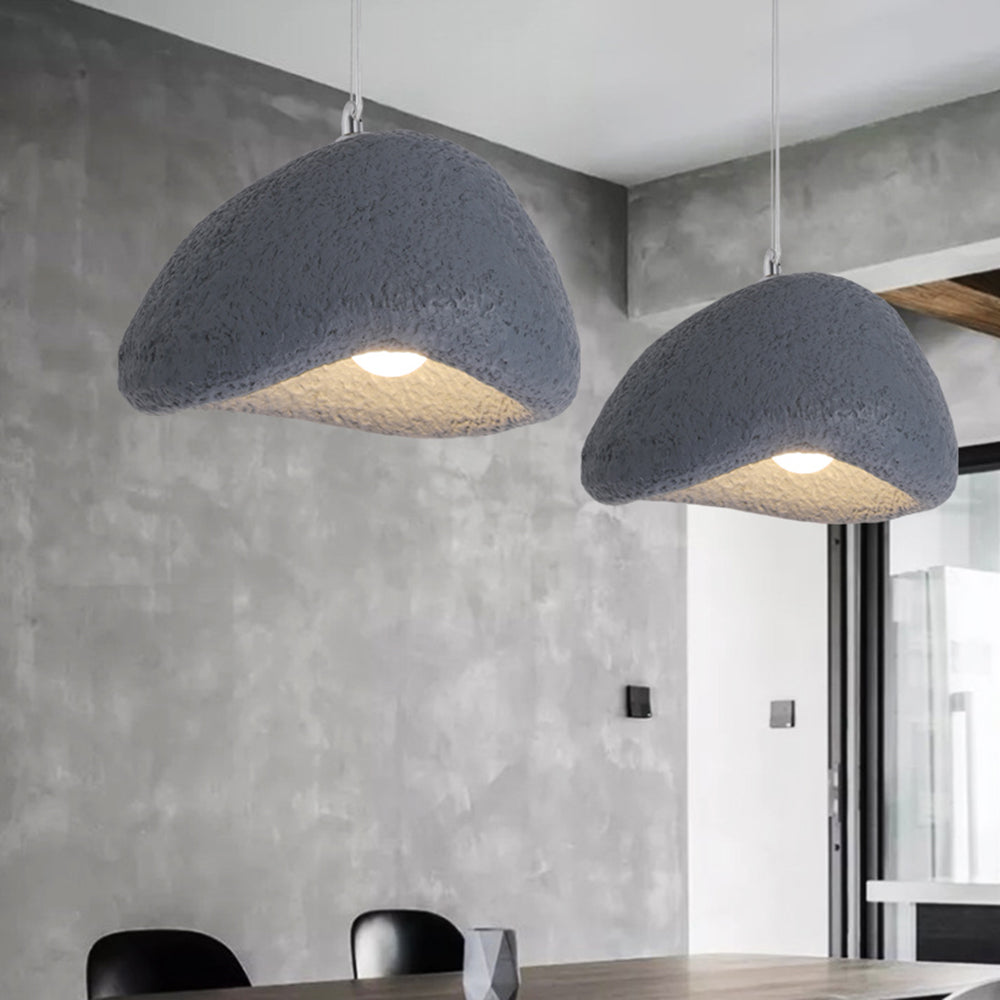 Avi Wabi Sabi Bread Shape Resin Pendant Light, Resin, 4 Color