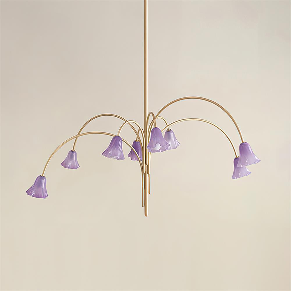 Musa Arched Arm Floral Chandelier Romantic Bedroom