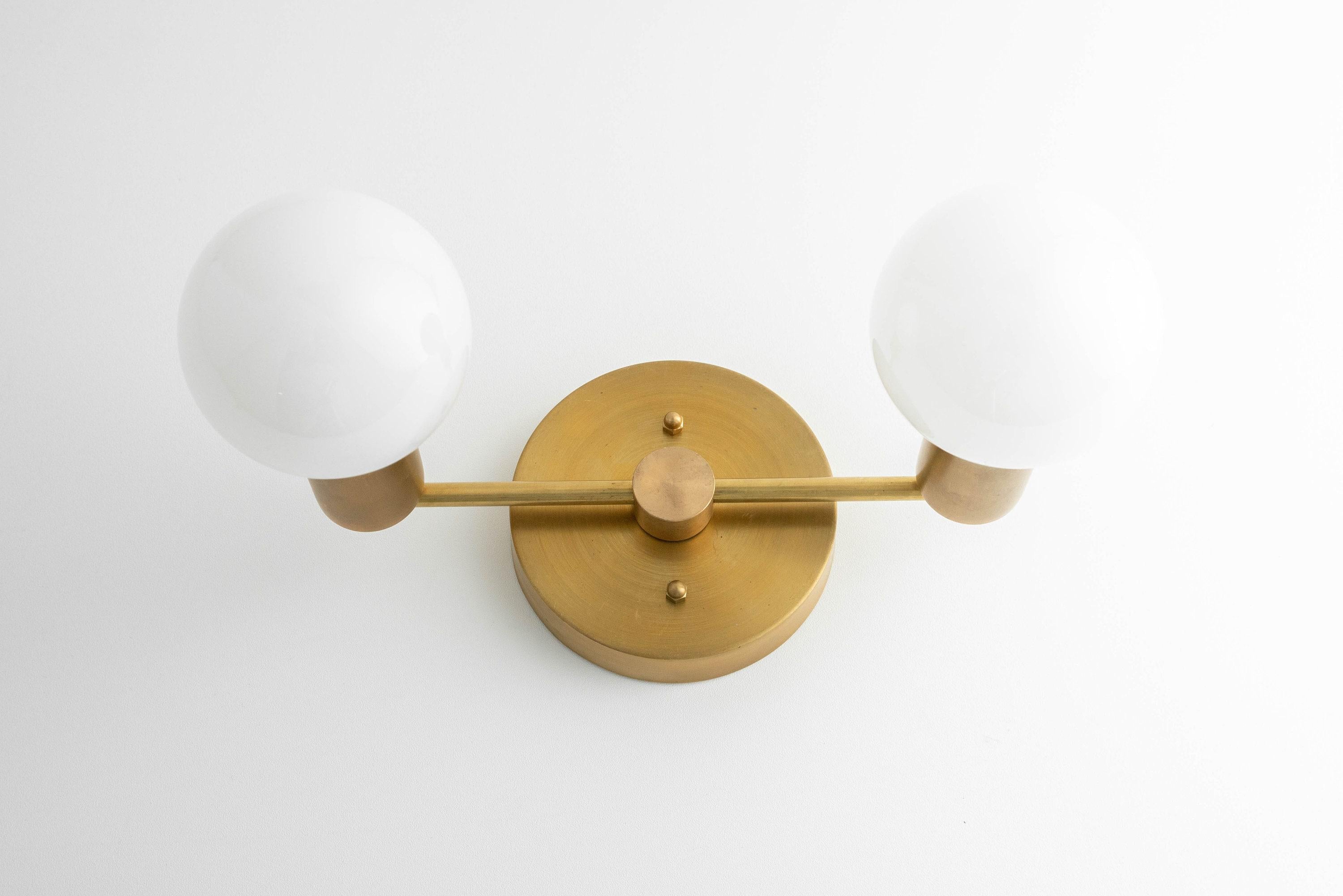 Pearl Modern Brass Wall Sconce for Bathroom