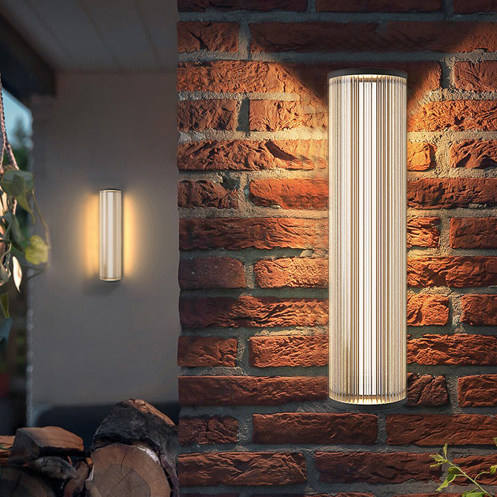 Orr Modern Semi-Cylindrical Outdoor Metal Wall Lamp