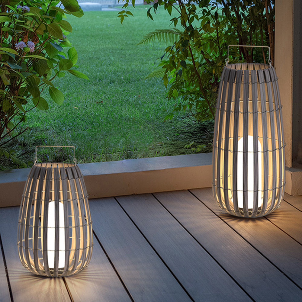 Ritta Retro Lantern Solar Rechargeable Outdoor Floor Lamp