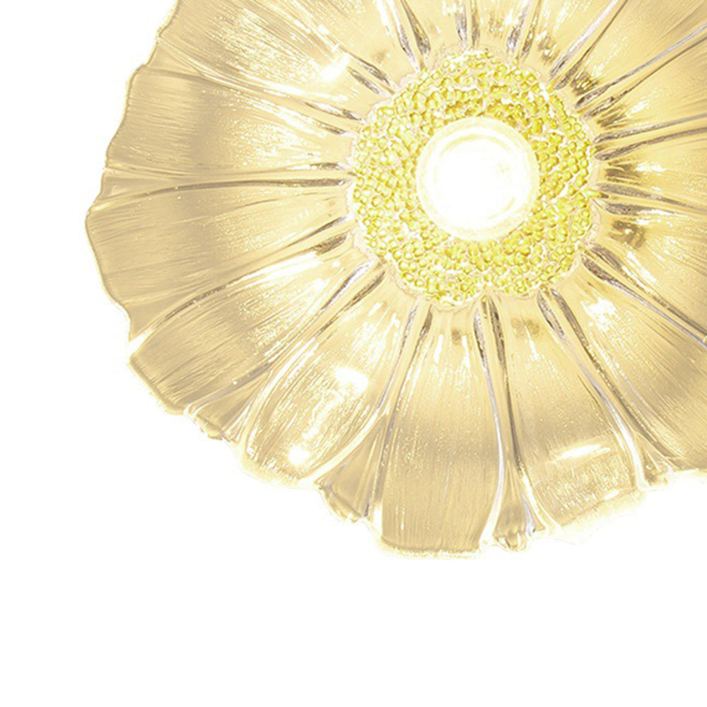 Arisha Art Deco Flower Glass Flush Mount Ceiling Light