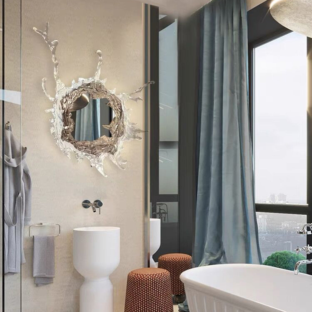Kristy Wall Lamp Water Ripple Mirror Light Color Temperature Switchable