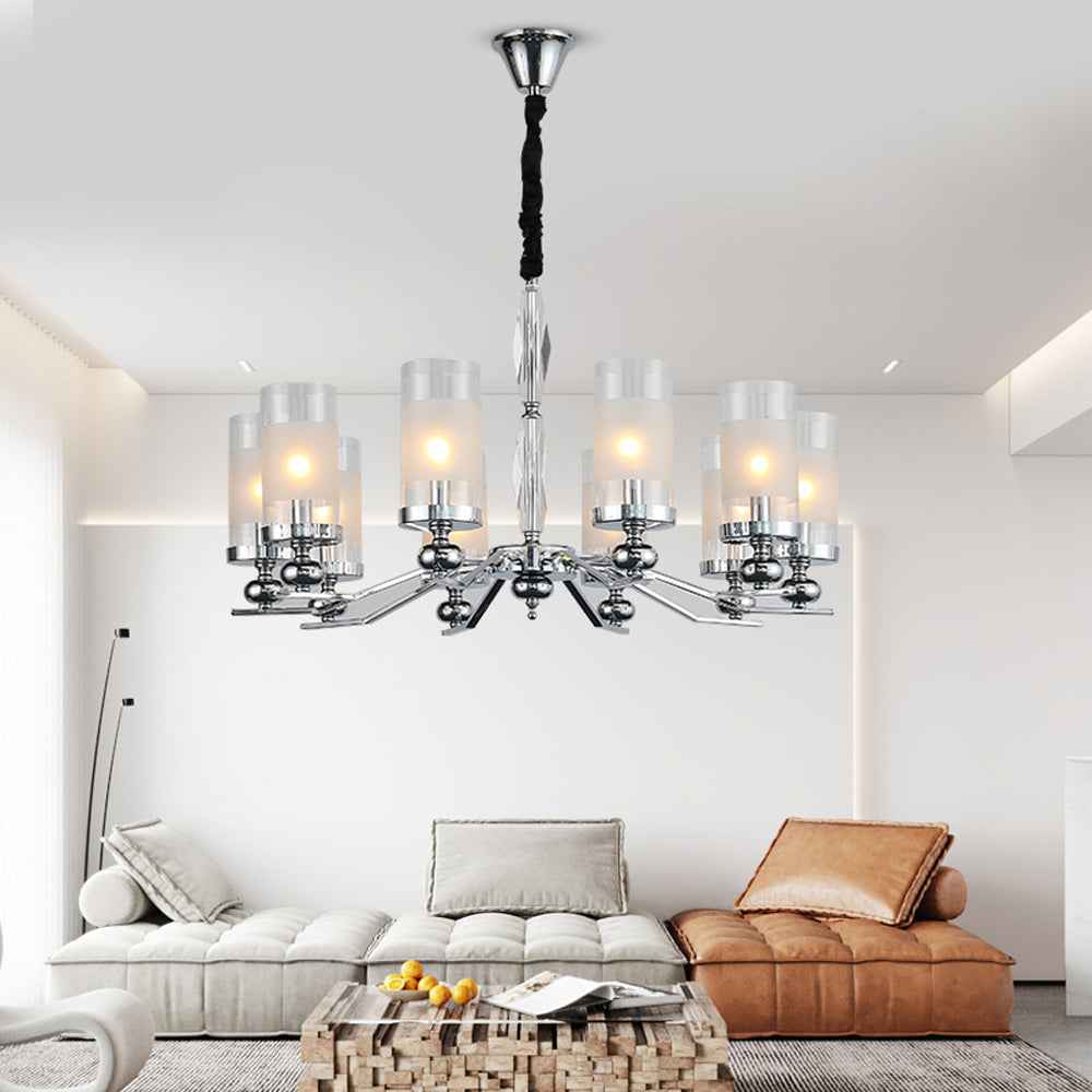 Silva Retro Metal Glass Chandelier Wall Lamp Living Room