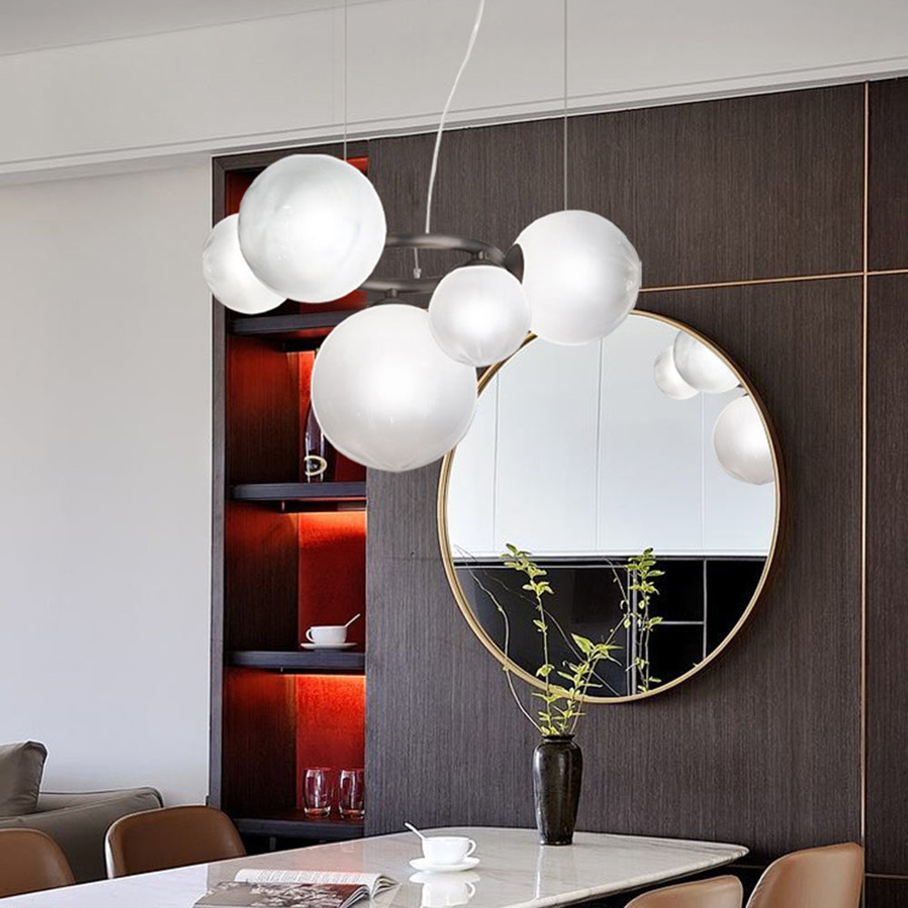Valentina Modern Designe Wave Metal Glass Pendant Light