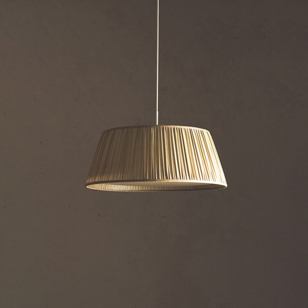 Ritta Pleated Pendant Light Wabi Sabi, Metal/Fabric, Living Room