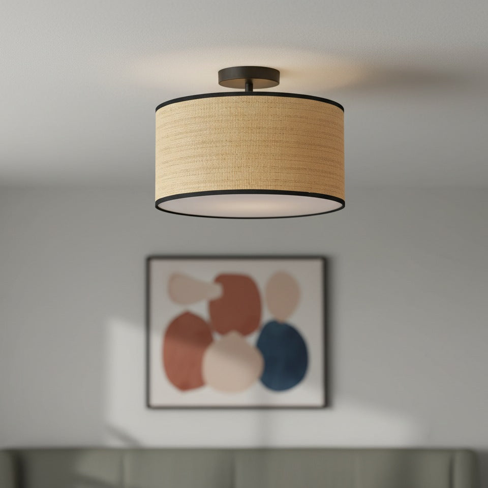 Rowan Ceiling Light Paper Brass