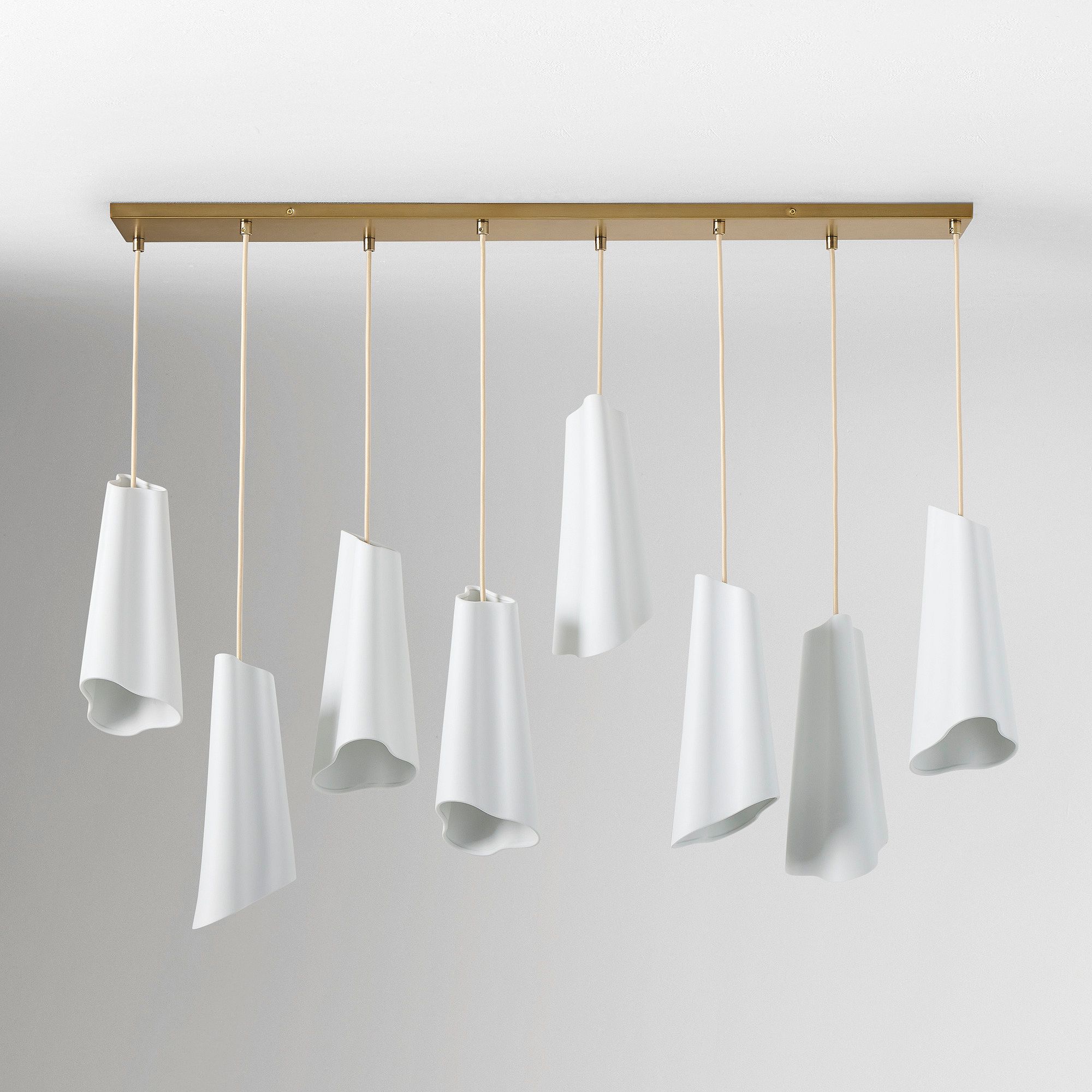 Slant Ceramic Multi-Light Pendant Light