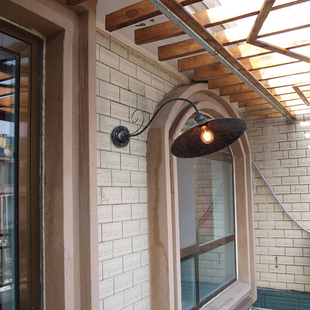 Silva Vintage Cap-shaped Outdoor Wall Lamp Antique - Letslighting