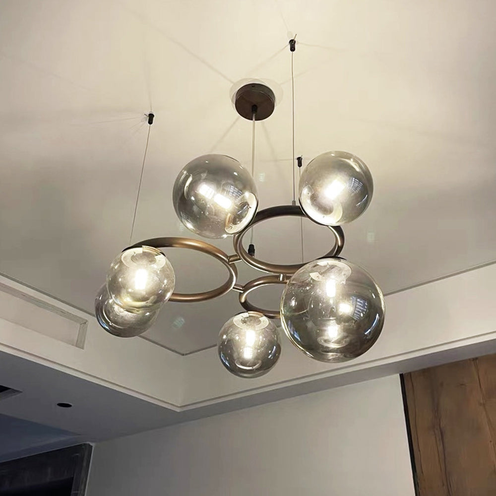Valentina Modern Designe Wave Metal Glass Pendant Light