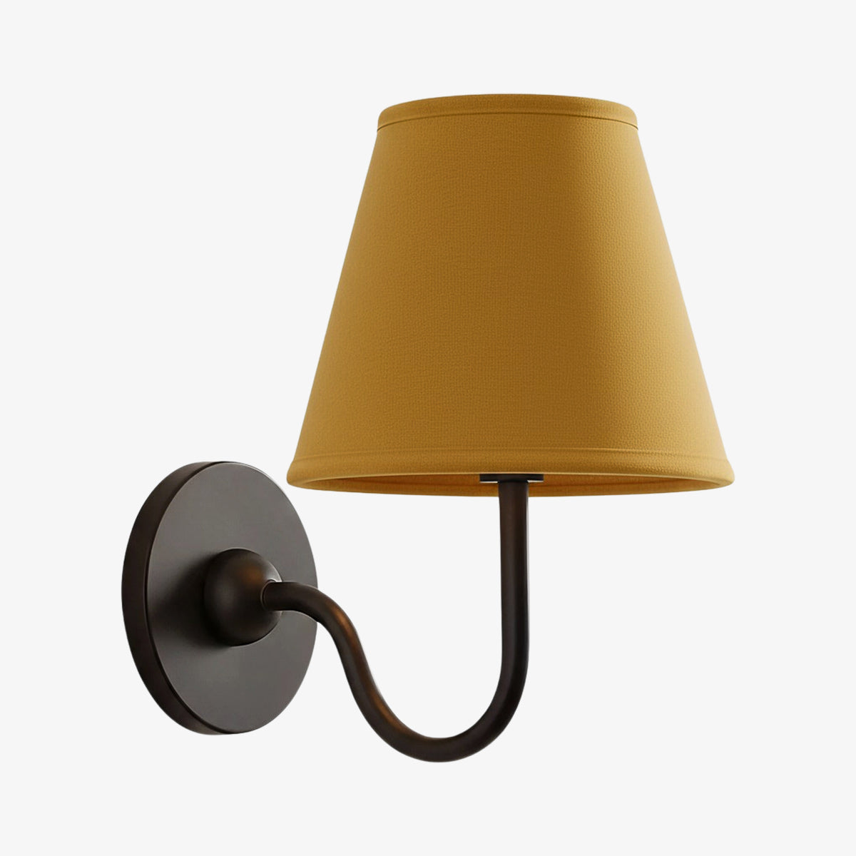 Grace Brass Linen Wall Lamp