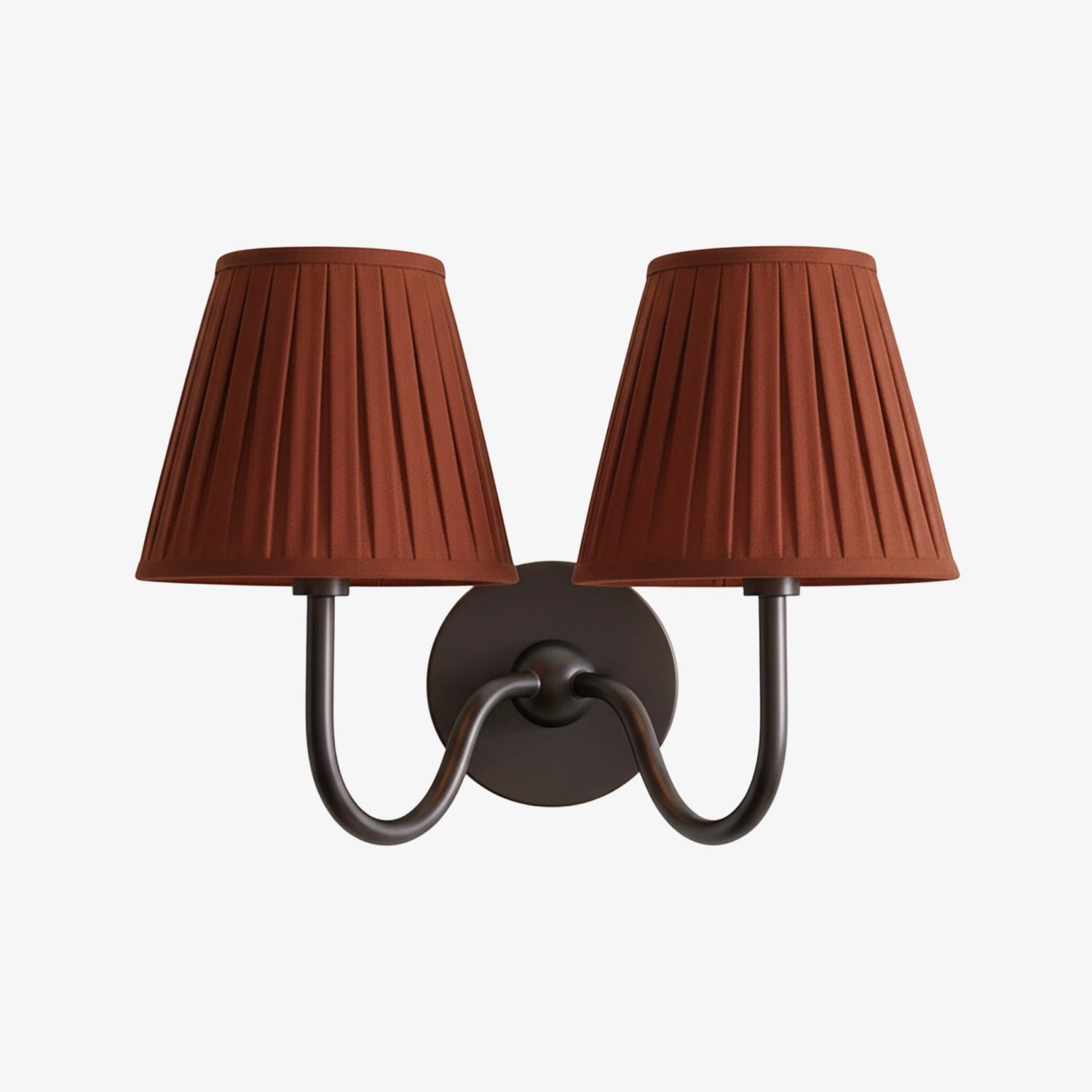 Grace Brass Linen Wall Lamp