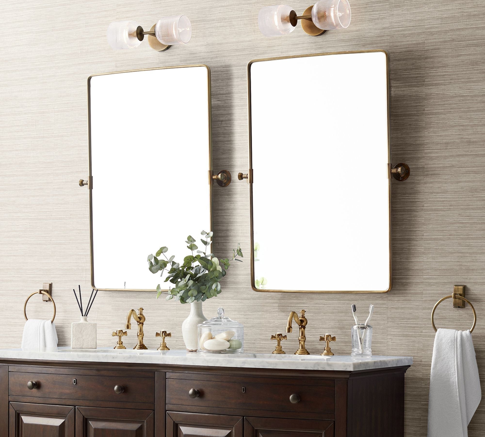 Haze Glass Metal Wall Light