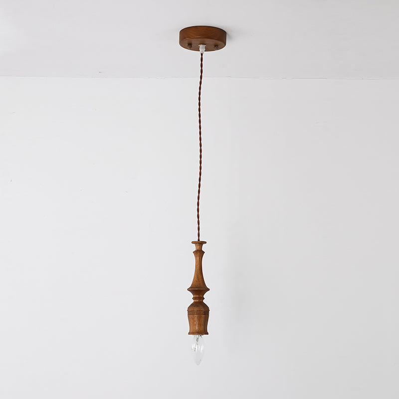 Iraeiel Vintage Minimalist Wooden Pendant Light - Letslighting