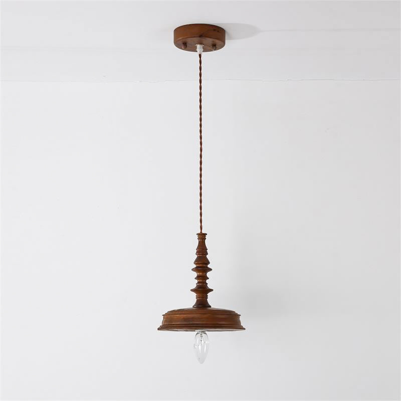 Iraeiel Vintage Minimalist Wooden Pendant Light - Letslighting