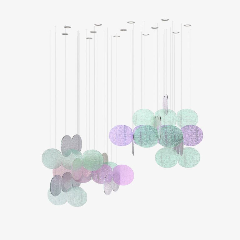 Clouds Iridescent Disc Chandelier - Letslighting