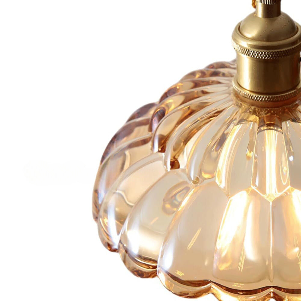 Valentina Vintage Pendant Light Metal Glass Bedroom Dining Room