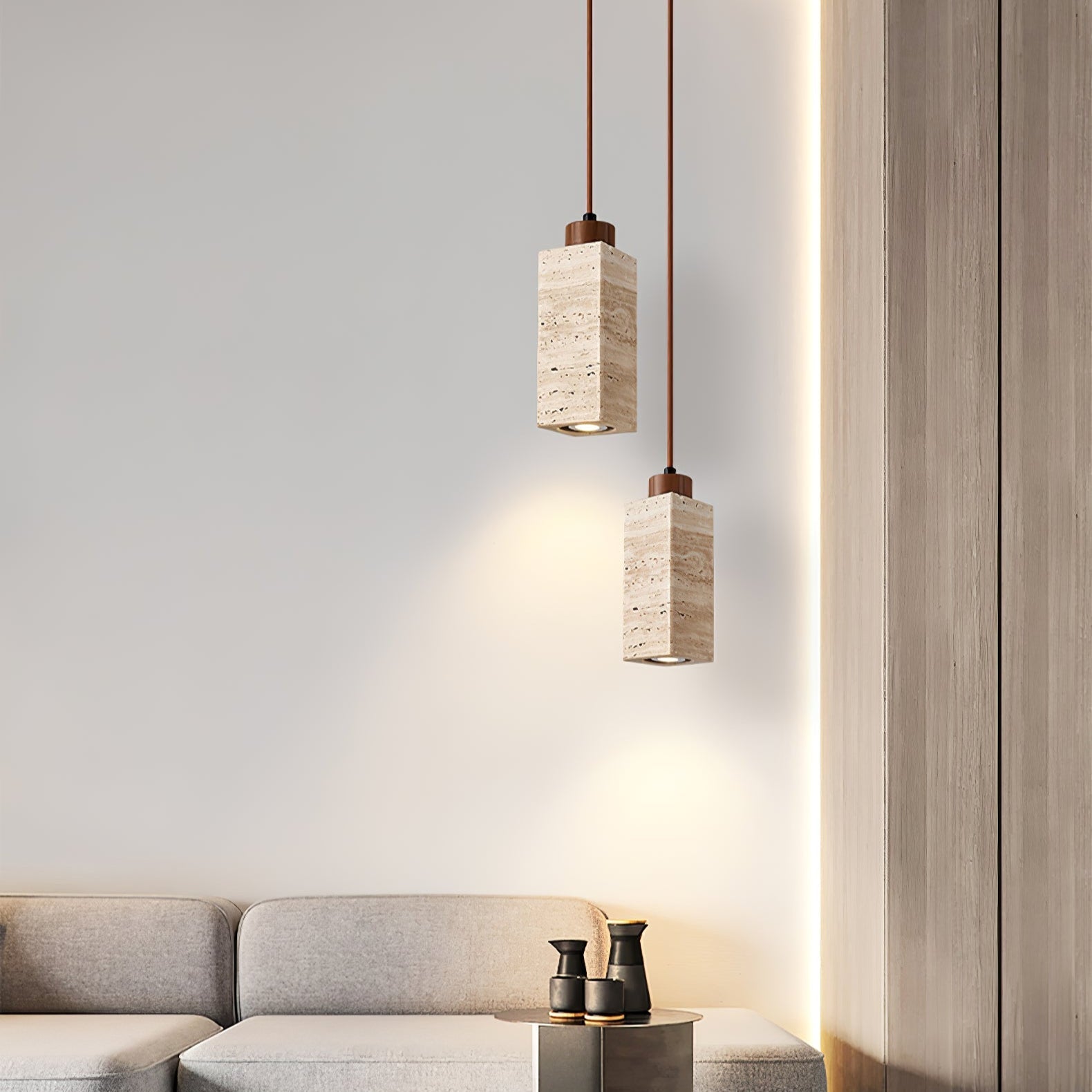 Avloris Travertine Pendant Light - Letslighting