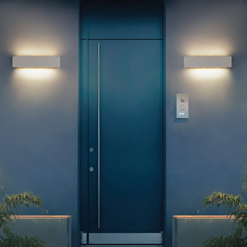 Arisha Modern Design Rectangular LED Outdoor Wall Lamp Garden Courtyard Corridor