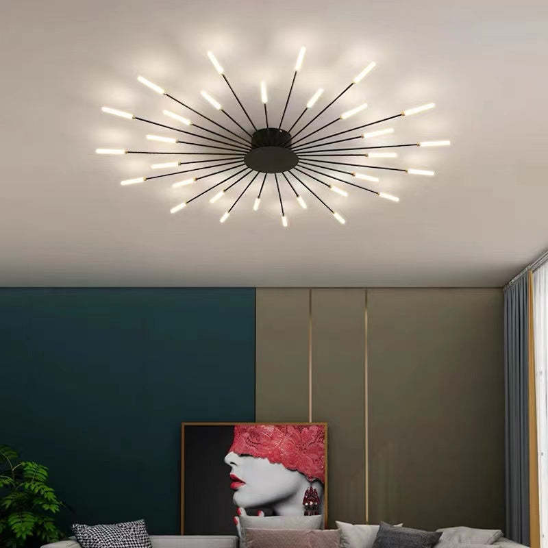 Arisha Fireworks Flush-Mount Ceiling Light Living Room - Letslighting