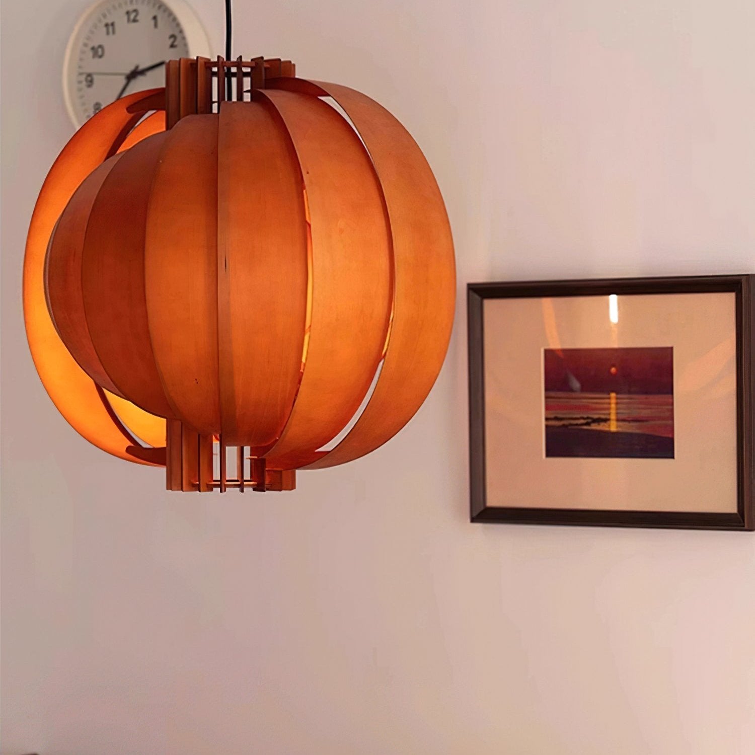 Ivraeus Premium Elegance Ring Wood Pendant Light - Letslighting