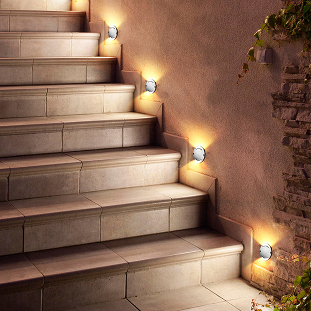 Ray Modern Metal Cylindrical Outdoor Deck Step Light