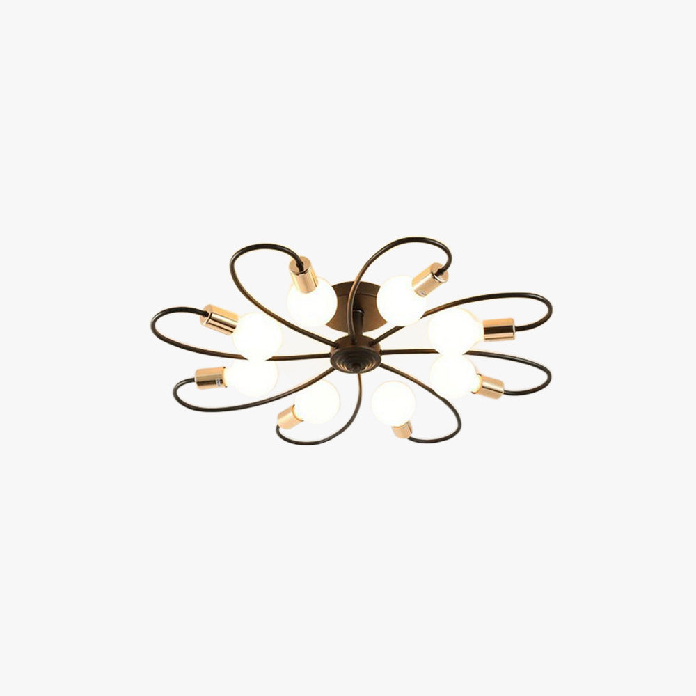 Valentina Modern Metal Flush Mount Ceiling Light