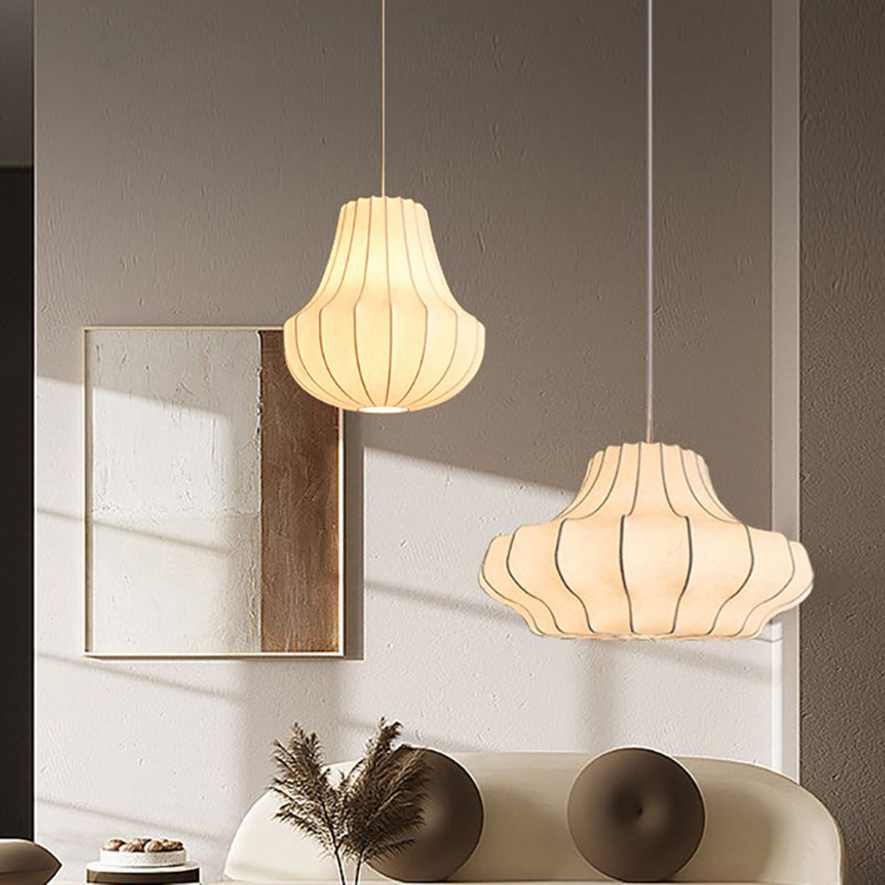 Ritta Artificial Fabric Art Deco Silk Pendant Light - Letslighting