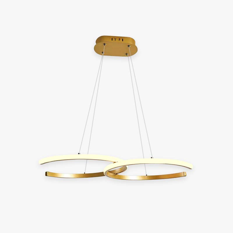 Arisha Modern Minimalist Pendant Light, Double-C