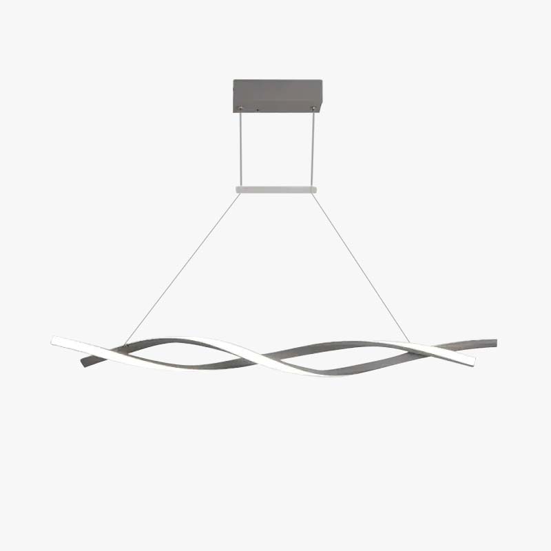 Arisha Pendant Light Linear Double Wave Modern Bedroom - Letslighting