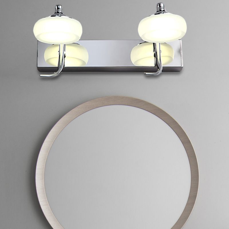 Arisha Modern Lantern Glass Wall Lamp, 2/3 Light, Bathroom