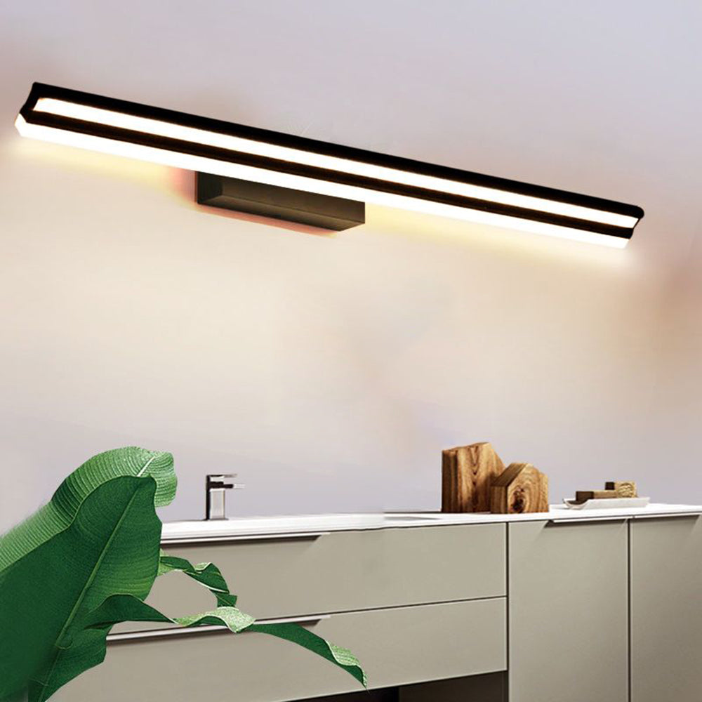 Arisha Industrial Linear Metal Acrylic Wall Lamp