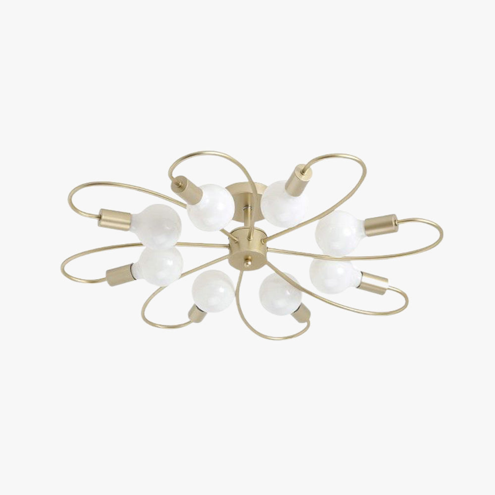Valentina Modern Metal Flush Mount Ceiling Light