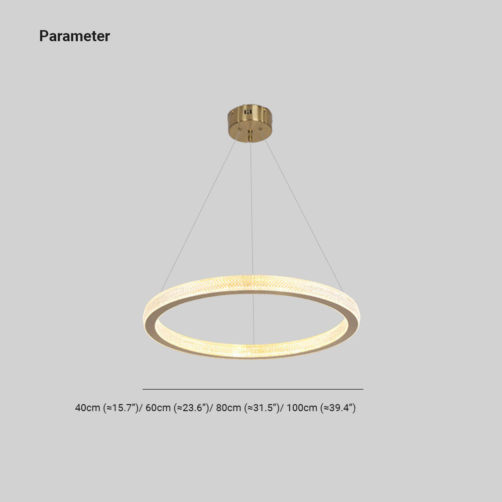 Kristy Contemporary Luxury Ring Pendant Light