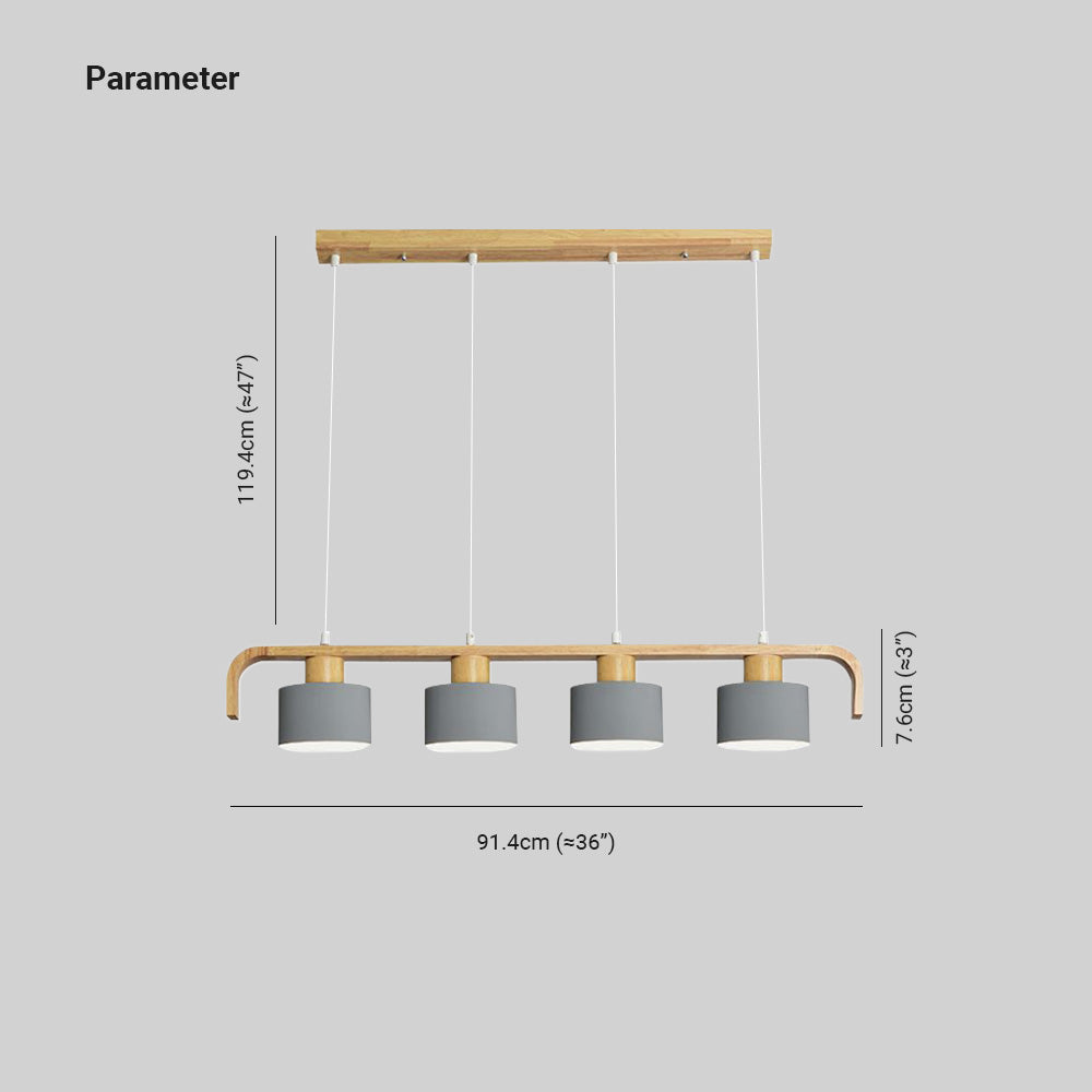 Valentina Pendant Light Cylinder Nordic Bamboo Bedroom