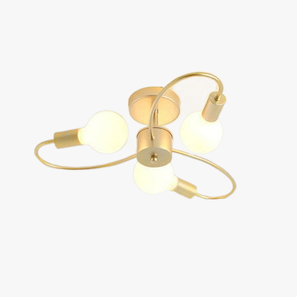 Valentina Modern Metal Flush Mount Ceiling Light