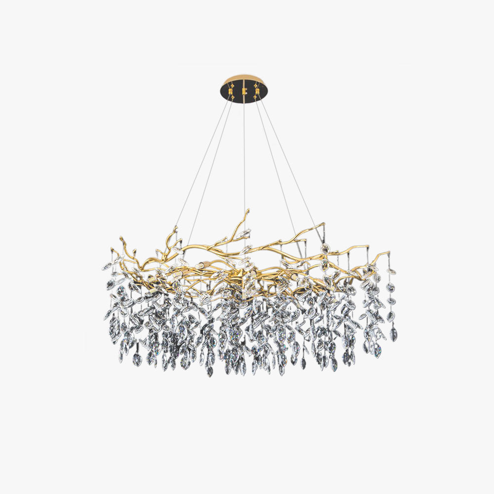 Kristy Contemporary Glass Crystal Chandelier