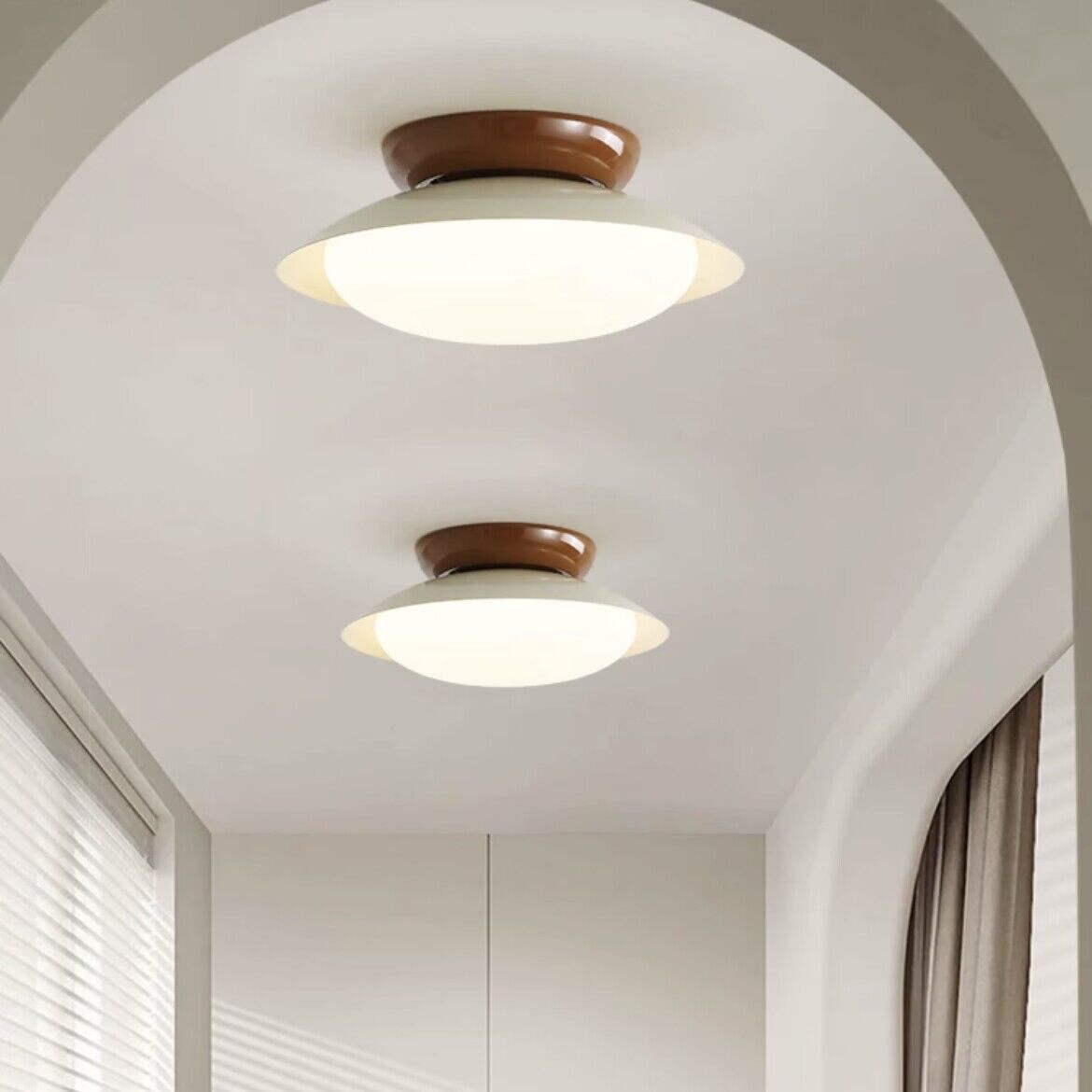 Aira Vintage Bowl-shaped LED Ceiling Light - Letslighting