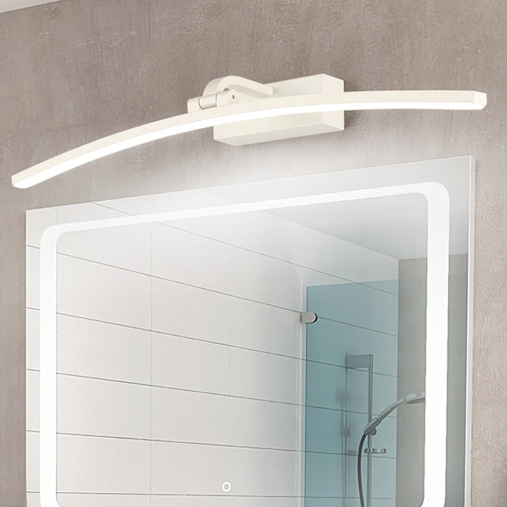 Arisha Modern Curved Mirror Front Metal Wall Lamp