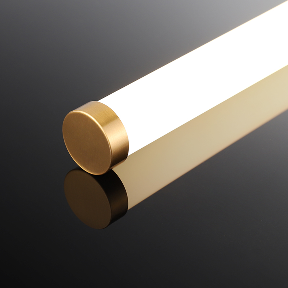Leigh Modern Linear Copper Mirror Front Wall Lamp