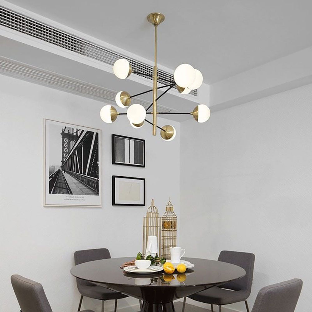 Valentina Nordic Multi Globe Metal Glass Pendant Light