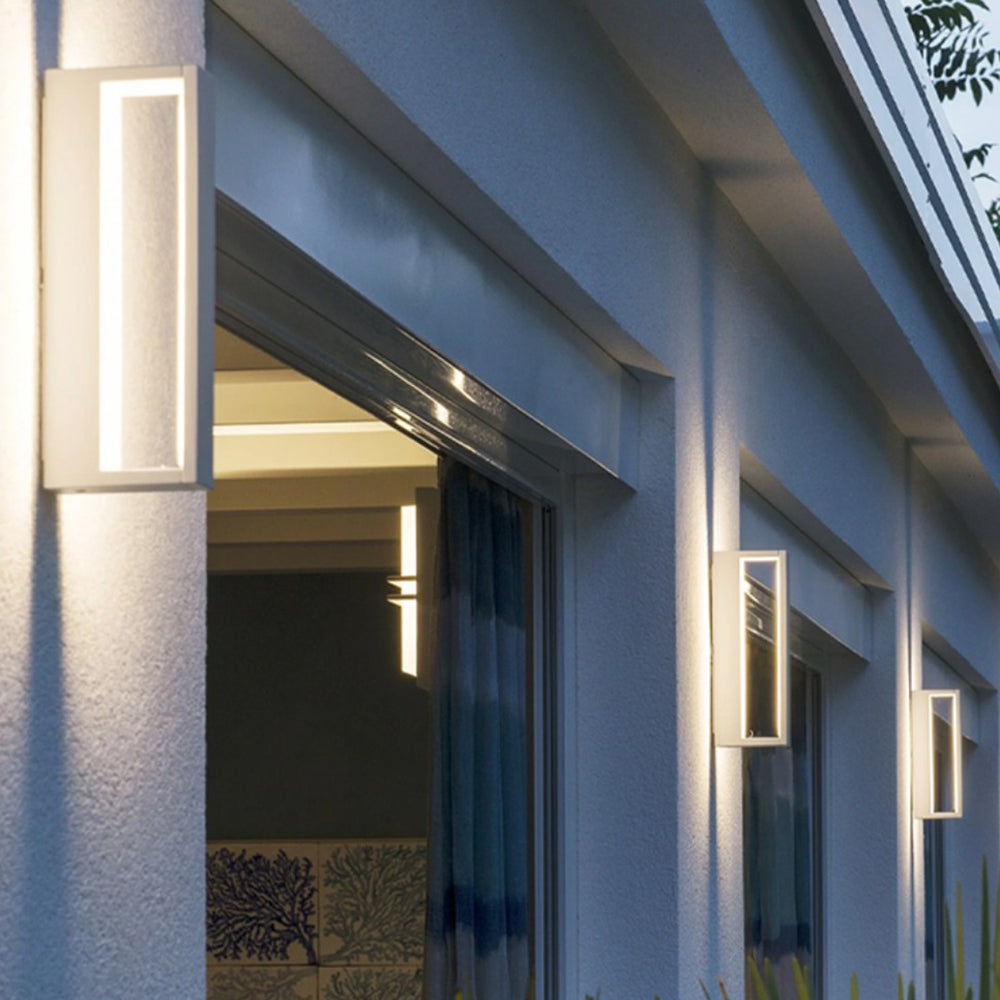 Ray Modern Hollow Metal Acrylic Outdoor Wall Lamp